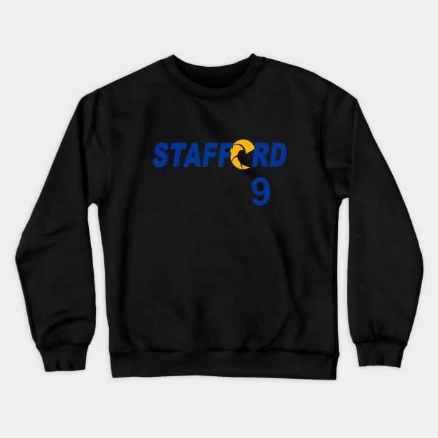 Stafford 9, Los Angeles Football Crewneck Sweatshirt by FanSwagUnltd